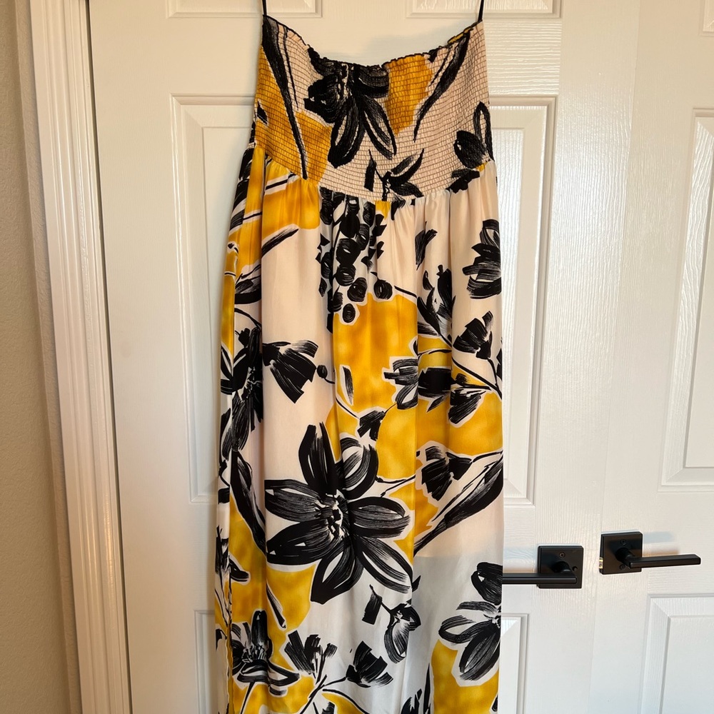 BCBG strapless maxi dress